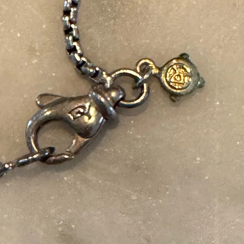 ✨David Yurman Small Box Chain Layering Necklace 72in with 14kt Accent✨ - Picture 5 of 6